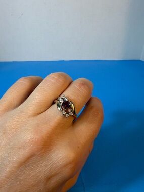 kate spade Silver Ring with Purple Center Stone